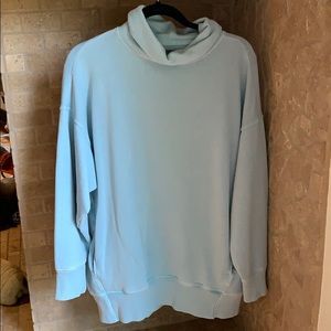 Sky Blue Oversized Turtleneck